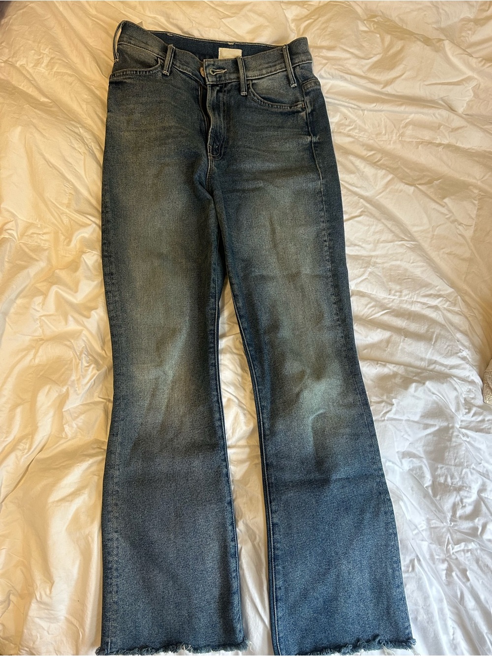 MOTHER Hustler Ankle Frey Dark Wash  Flared Jeans
